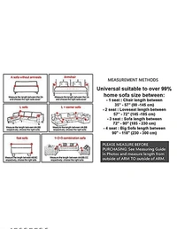 High density stretch fabric with elastic corners provides a perfect wrinkle free fitting as the 3 Seater cover - Black & White, Polyster, Multipack 1, 3Seater